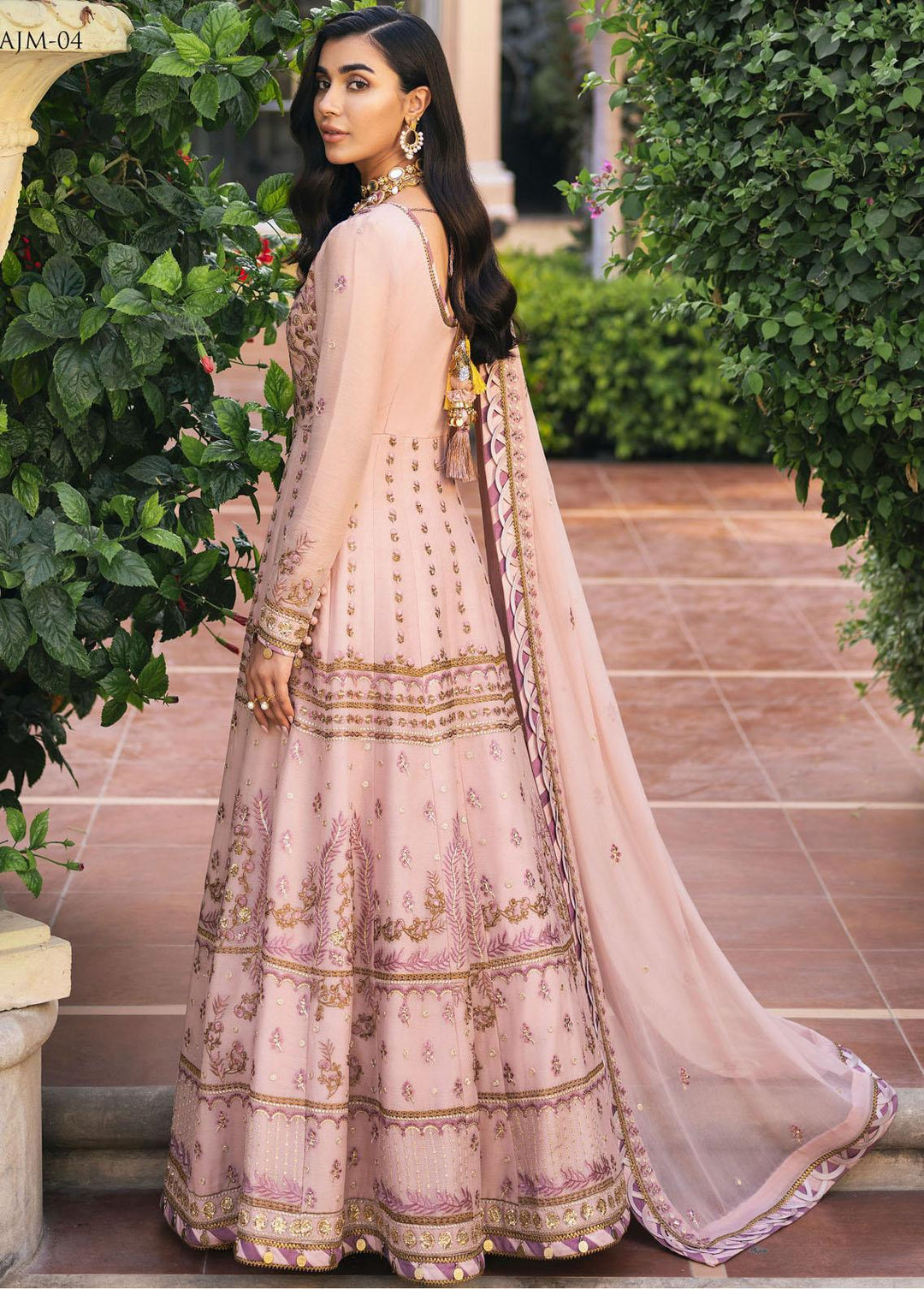 Mehr-o-Maah by Asim Jofa Embroidered Suits Unstitched 3 Piece AJ23MM AJM-04 - Luxury Festive Collection