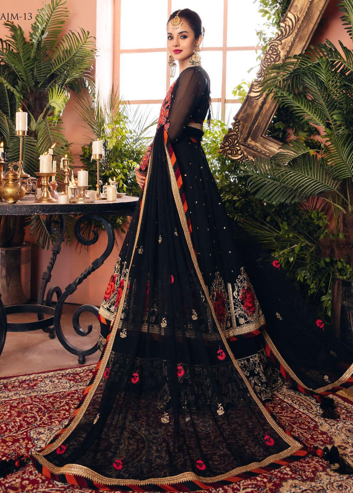 Mehr-o-Maah by Asim Jofa Embroidered Suits Unstitched 3 Piece AJ23MM AJM-13 - Luxury Festive Collection