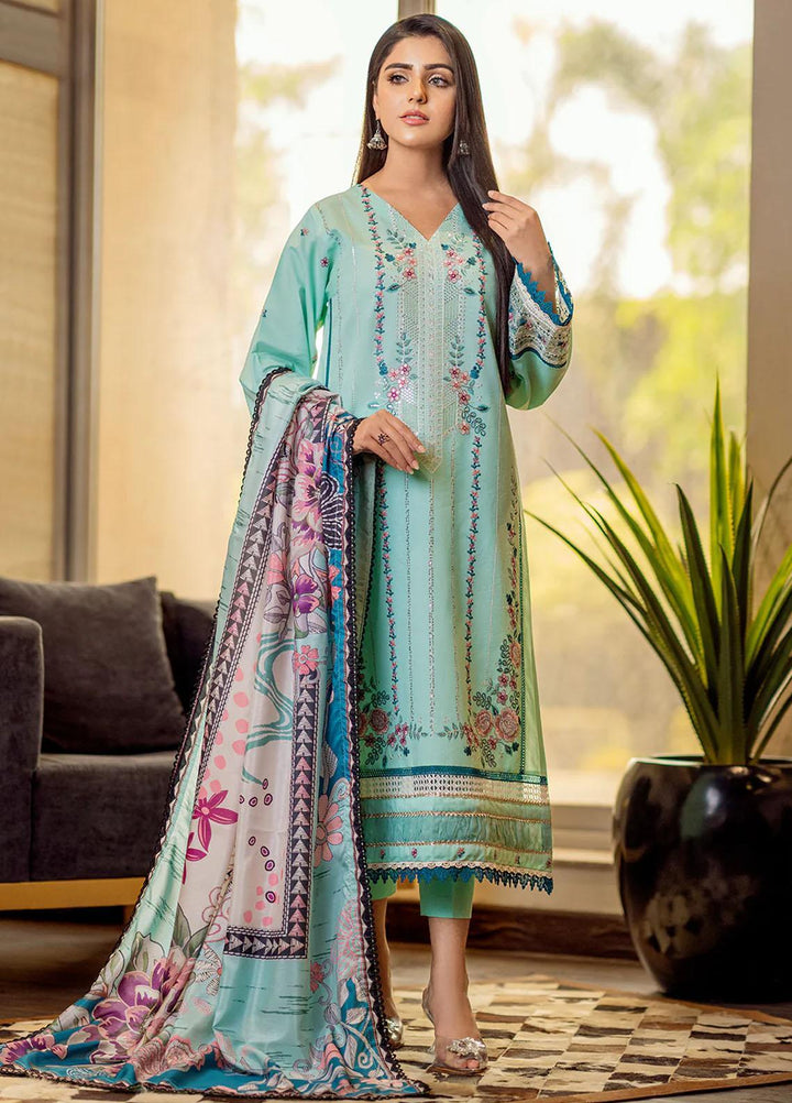 Mehr O Mah By Bin Ilyas Embroidered Lawn Suits Unstitched 3 Piece BI23MM 1811-A - Summer Collection