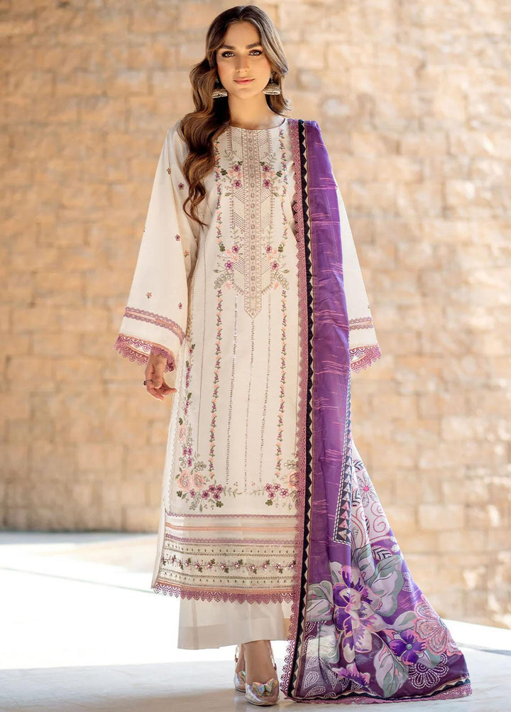Mehr O Mah By Bin Ilyas Embroidered Lawn Suits Unstitched 3 Piece BI23MM 1811-B - Summer Collection