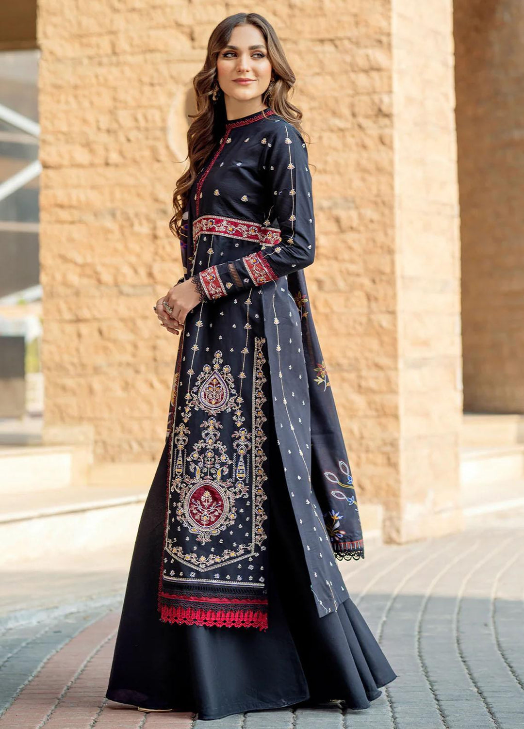 Mehr O Mah By Bin Ilyas Embroidered Lawn Suits Unstitched 3 Piece BI23MM 1812-A - Summer Collection