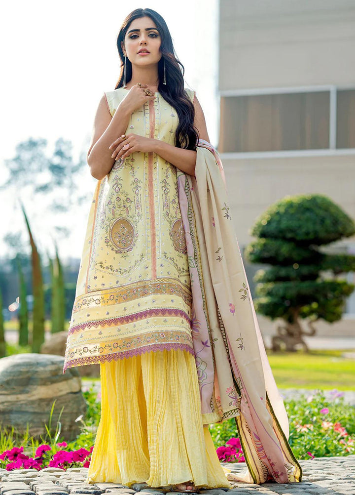 Mehr O Mah By Bin Ilyas Embroidered Lawn Suits Unstitched 3 Piece BI23MM 1812-B - Summer Collection