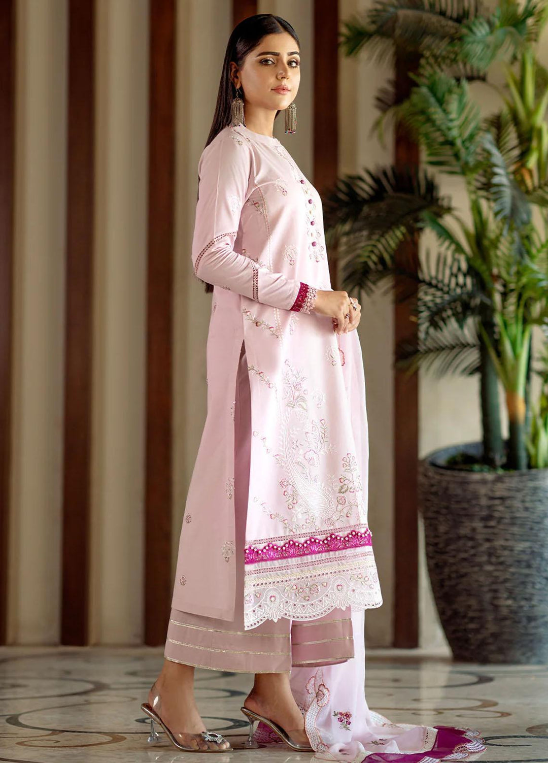 Mehr O Mah By Bin Ilyas Embroidered Lawn Suits Unstitched 3 Piece BI23MM 1813-A - Summer Collection