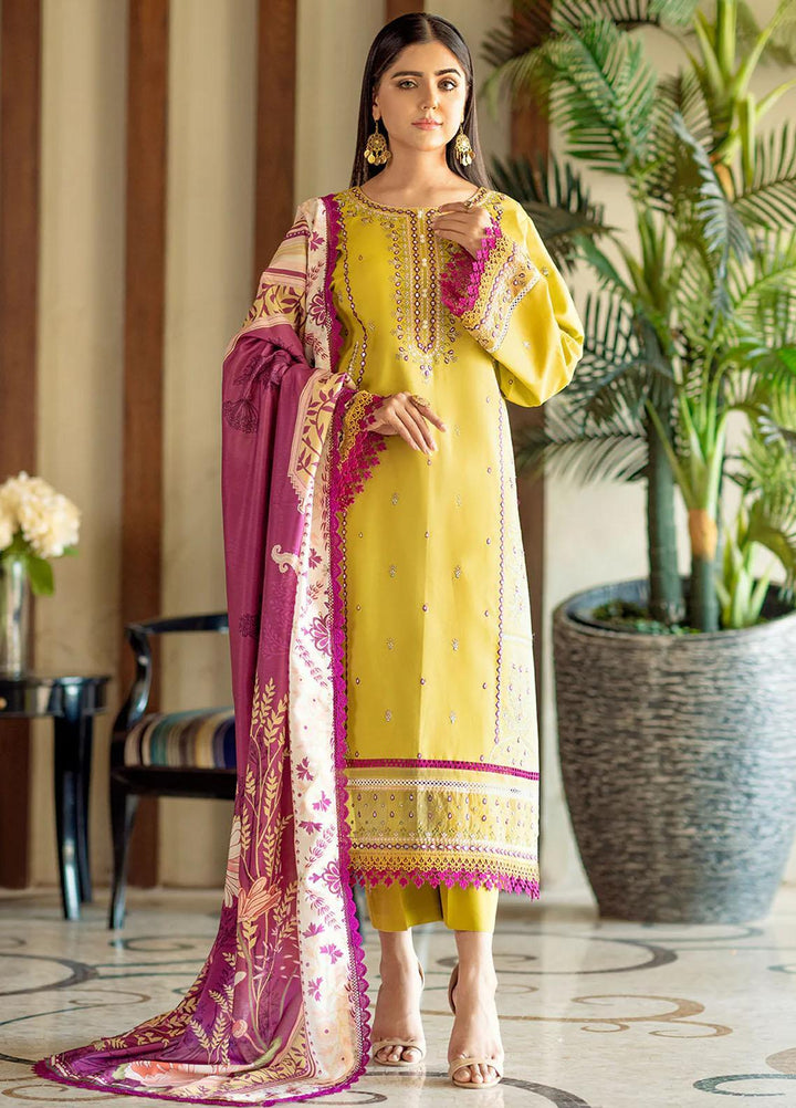 Mehr O Mah By Bin Ilyas Embroidered Lawn Suits Unstitched 3 Piece BI23MM 1814-A - Summer Collection