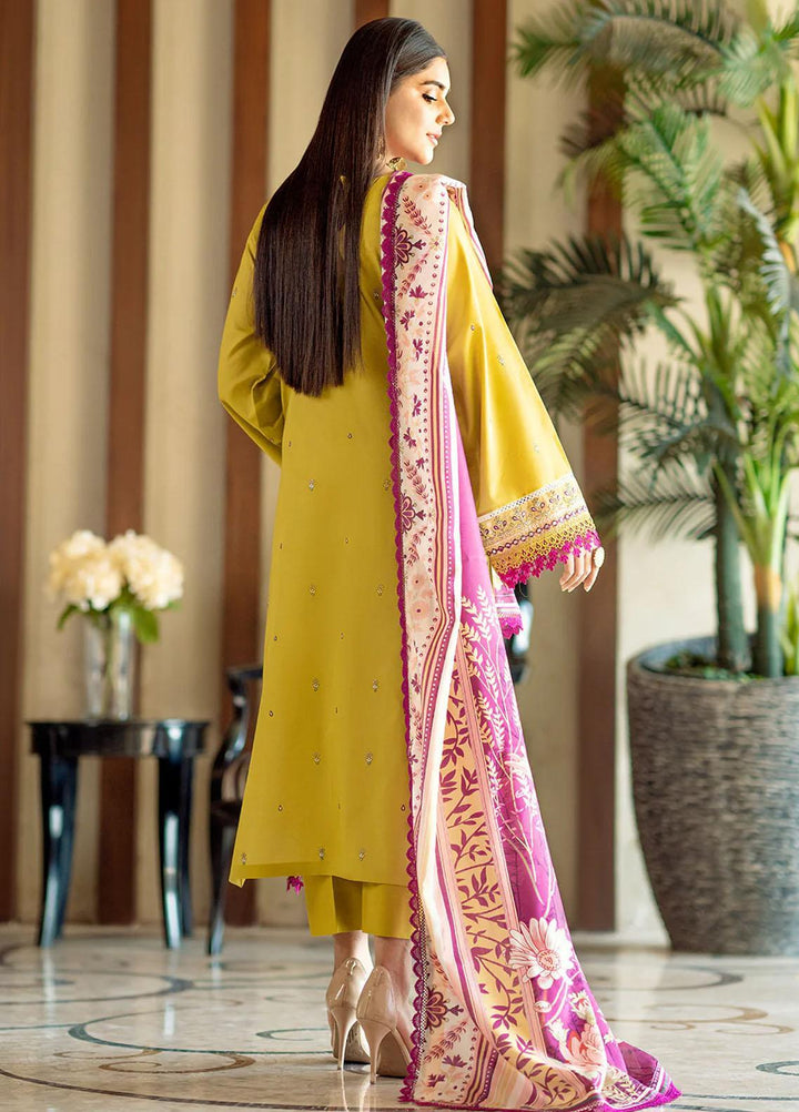 Mehr O Mah By Bin Ilyas Embroidered Lawn Suits Unstitched 3 Piece BI23MM 1814-A - Summer Collection