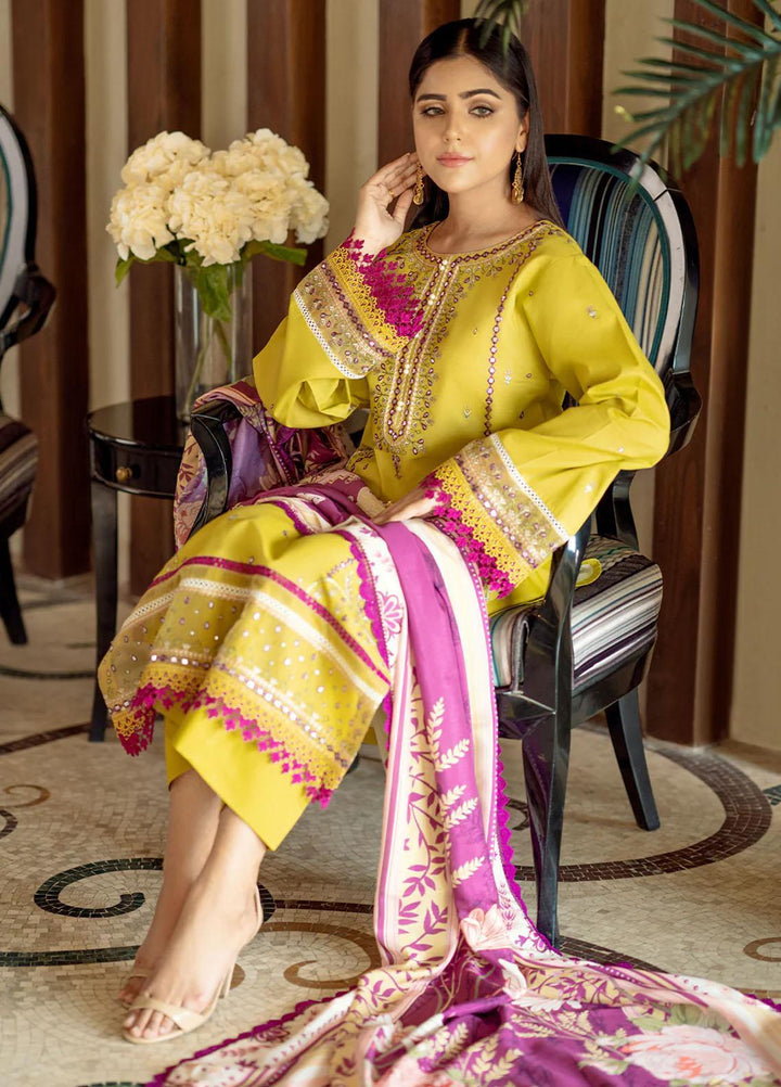 Mehr O Mah By Bin Ilyas Embroidered Lawn Suits Unstitched 3 Piece BI23MM 1814-A - Summer Collection