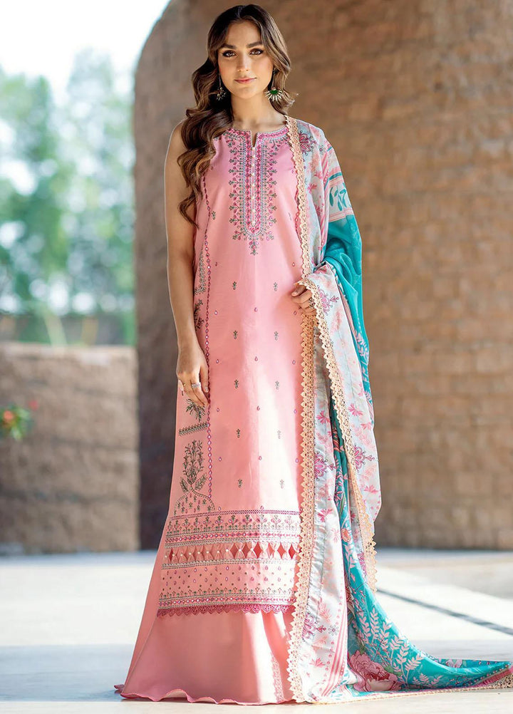 Mehr O Mah By Bin Ilyas Embroidered Lawn Suits Unstitched 3 Piece BI23MM 1814-B - Summer Collection