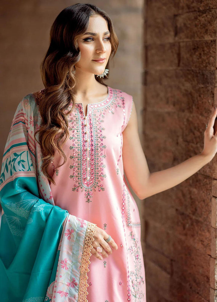 Mehr O Mah By Bin Ilyas Embroidered Lawn Suits Unstitched 3 Piece BI23MM 1814-B - Summer Collection