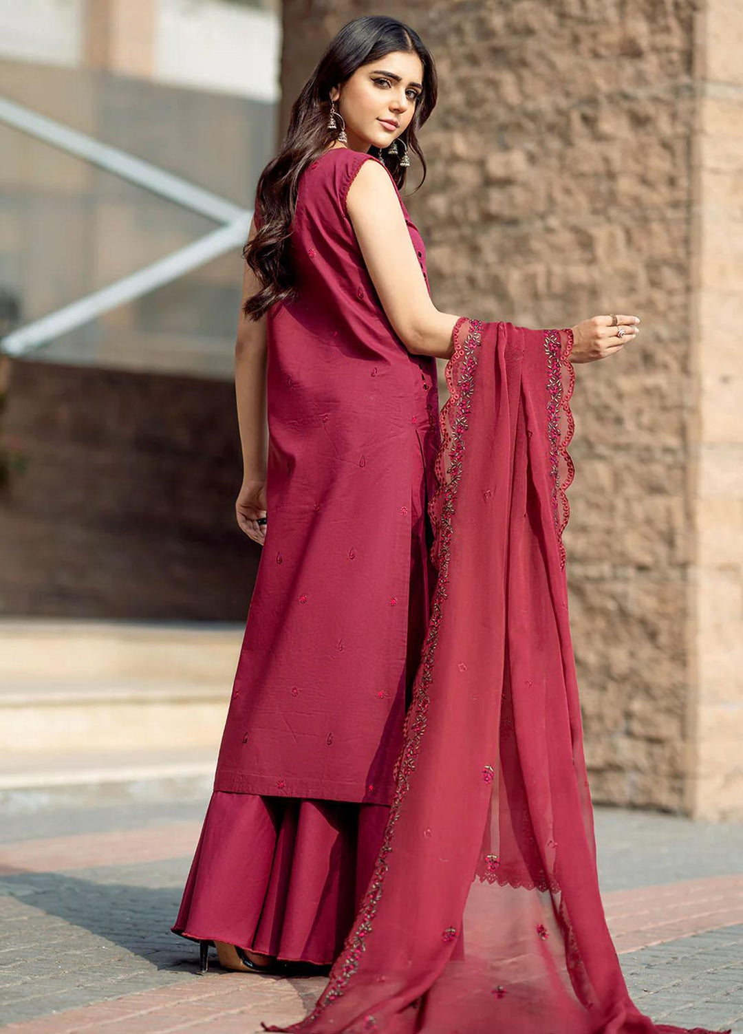 Mehr O Mah By Bin Ilyas Embroidered Lawn Suits Unstitched 3 Piece BI23MM 1815-A - Summer Collection
