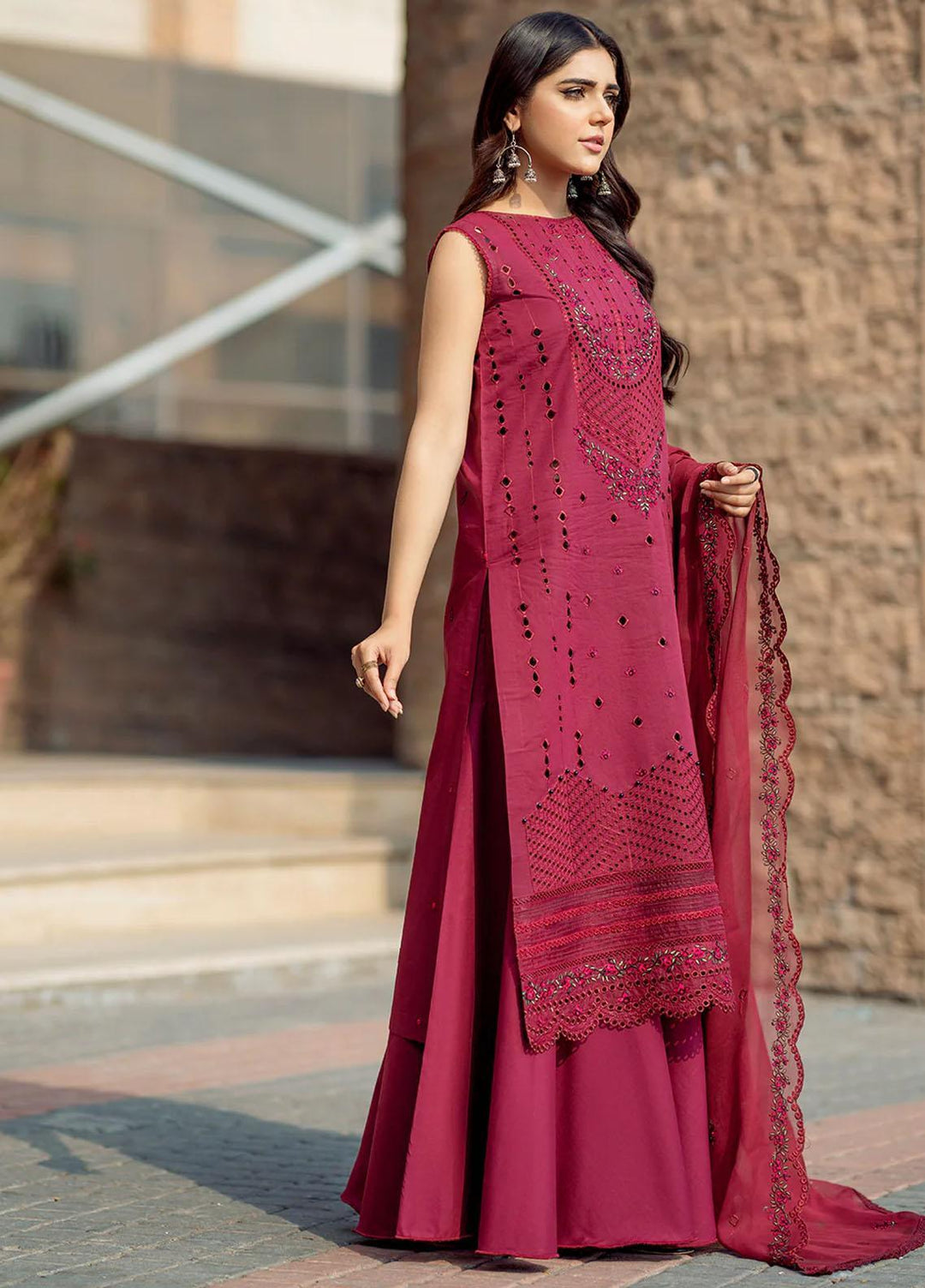 Mehr O Mah By Bin Ilyas Embroidered Lawn Suits Unstitched 3 Piece BI23MM 1815-A - Summer Collection