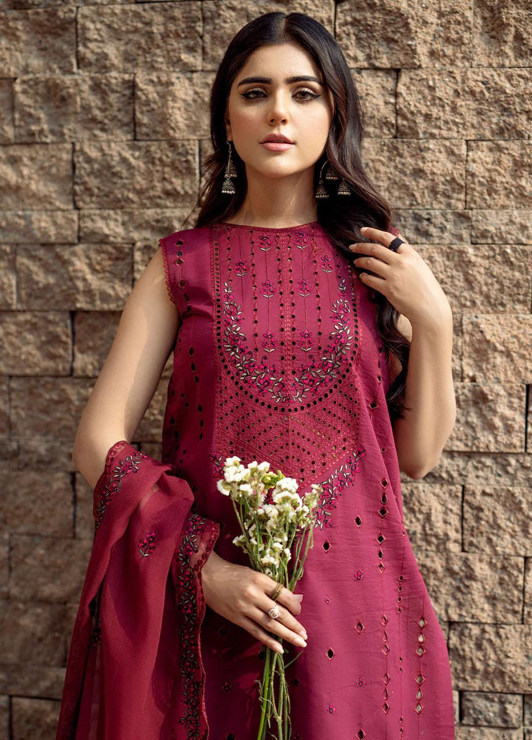 Mehr O Mah By Bin Ilyas Embroidered Lawn Suits Unstitched 3 Piece BI23MM 1815-A - Summer Collection