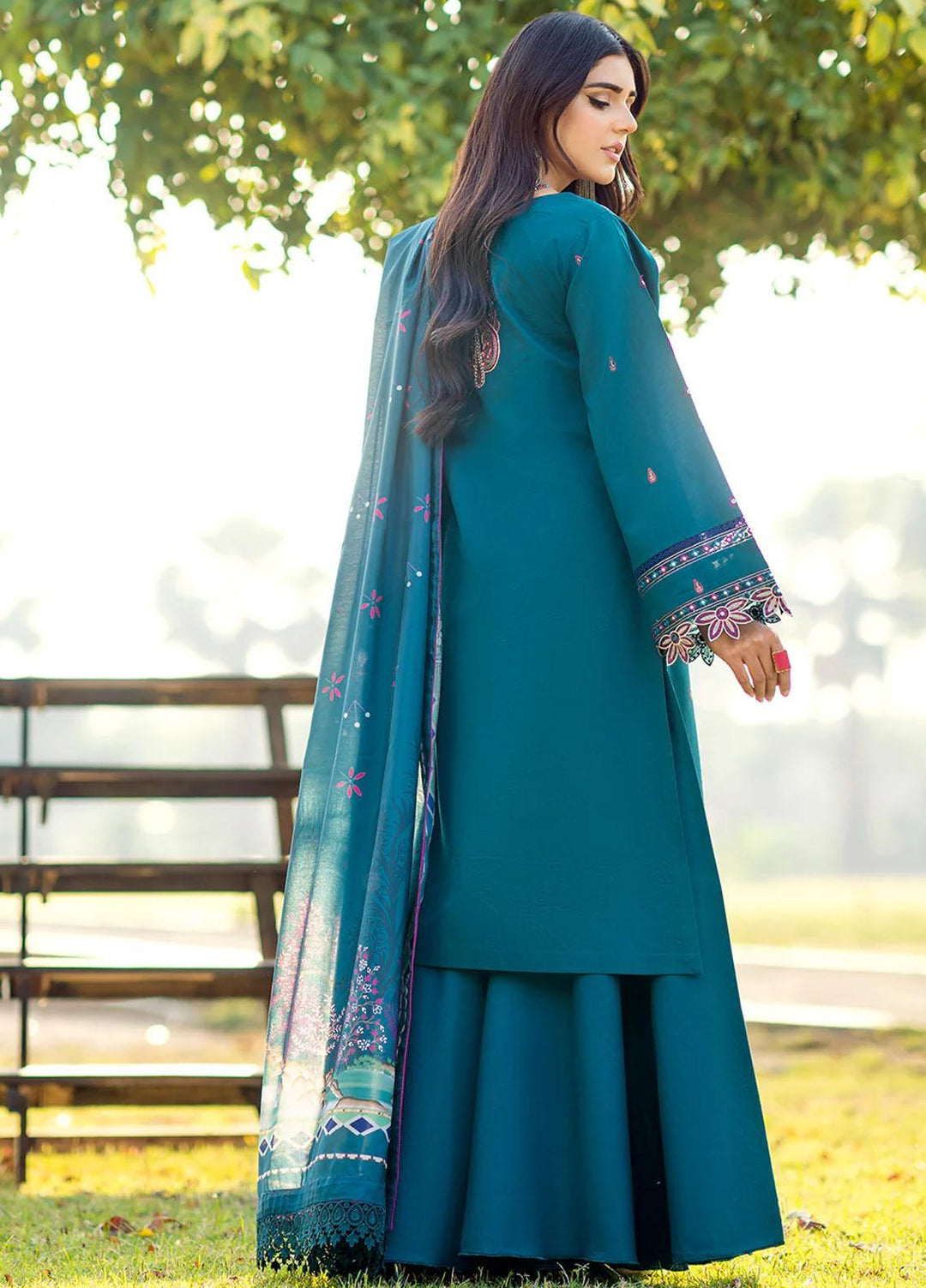 Mehr O Mah By Bin Ilyas Embroidered Lawn Suits Unstitched 3 Piece BI23MM 1816-A - Summer Collection