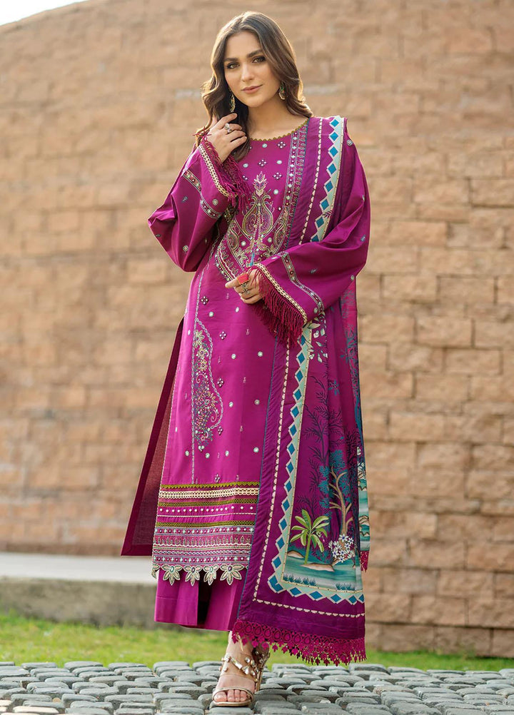 Mehr O Mah By Bin Ilyas Embroidered Lawn Suits Unstitched 3 Piece BI23MM 1816-B - Summer Collection