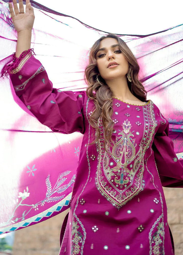 Mehr O Mah By Bin Ilyas Embroidered Lawn Suits Unstitched 3 Piece BI23MM 1816-B - Summer Collection