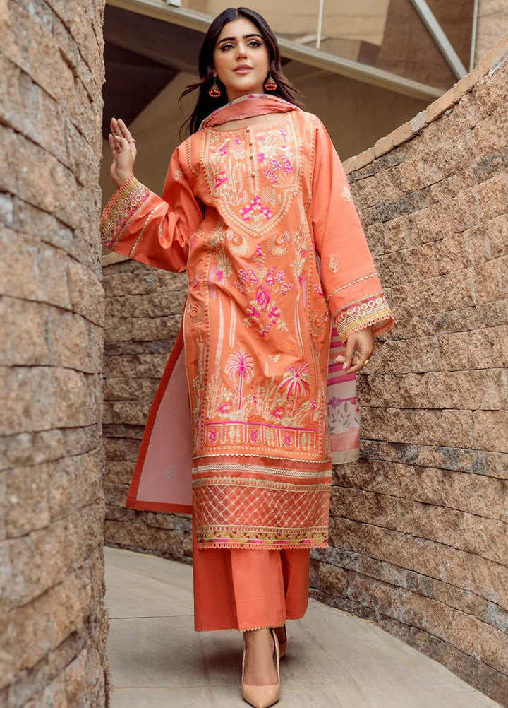 Mehr O Mah By Bin Ilyas Embroidered Lawn Suits Unstitched 3 Piece BI23MM 1817-A - Summer Collection