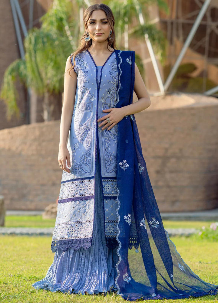 Mehr O Mah By Bin Ilyas Embroidered Lawn Suits Unstitched 3 Piece BI23MM 1818-A - Summer Collection