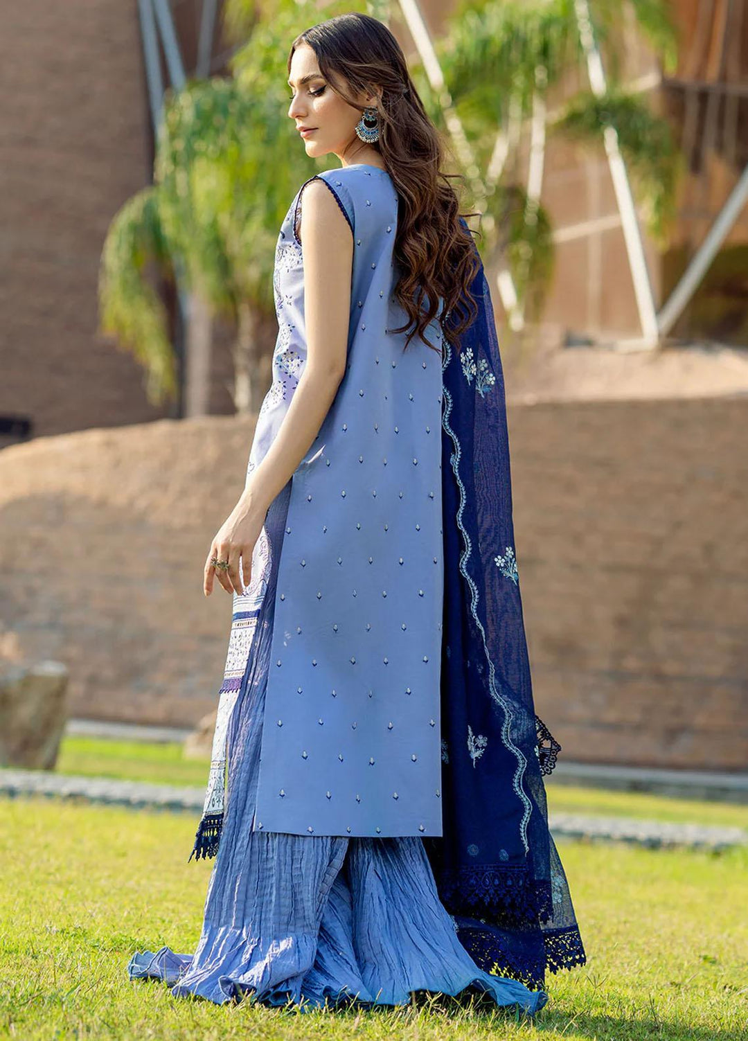 Mehr O Mah By Bin Ilyas Embroidered Lawn Suits Unstitched 3 Piece BI23MM 1818-A - Summer Collection