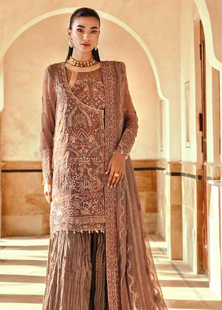 Mehr-un-Nissa By Florent Embroidered Chiffon Suits Unstitched 4 Piece FL23MN FL-2 - Wedding Collection
