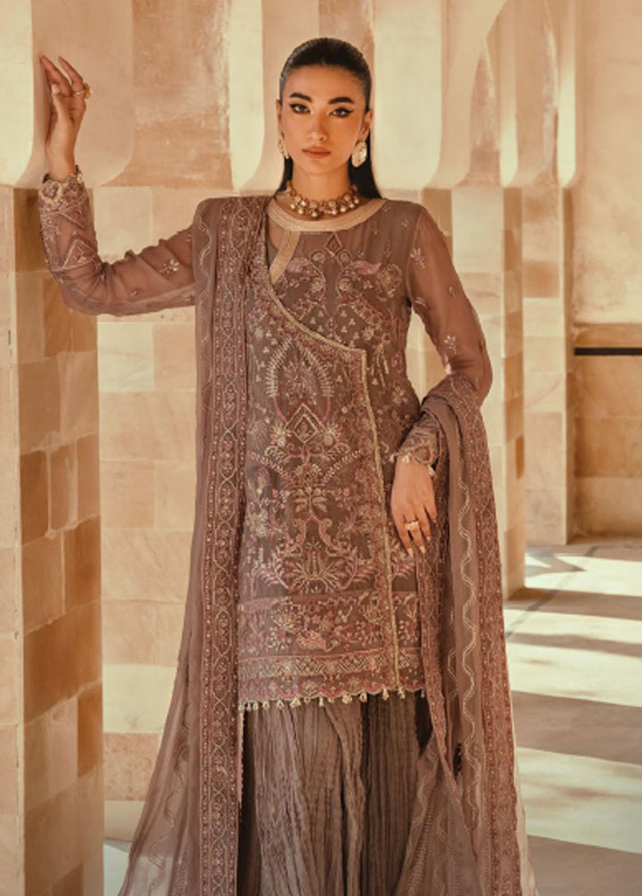 Mehr-un-Nissa By Florent Embroidered Chiffon Suits Unstitched 4 Piece FL23MN FL-2 - Wedding Collection