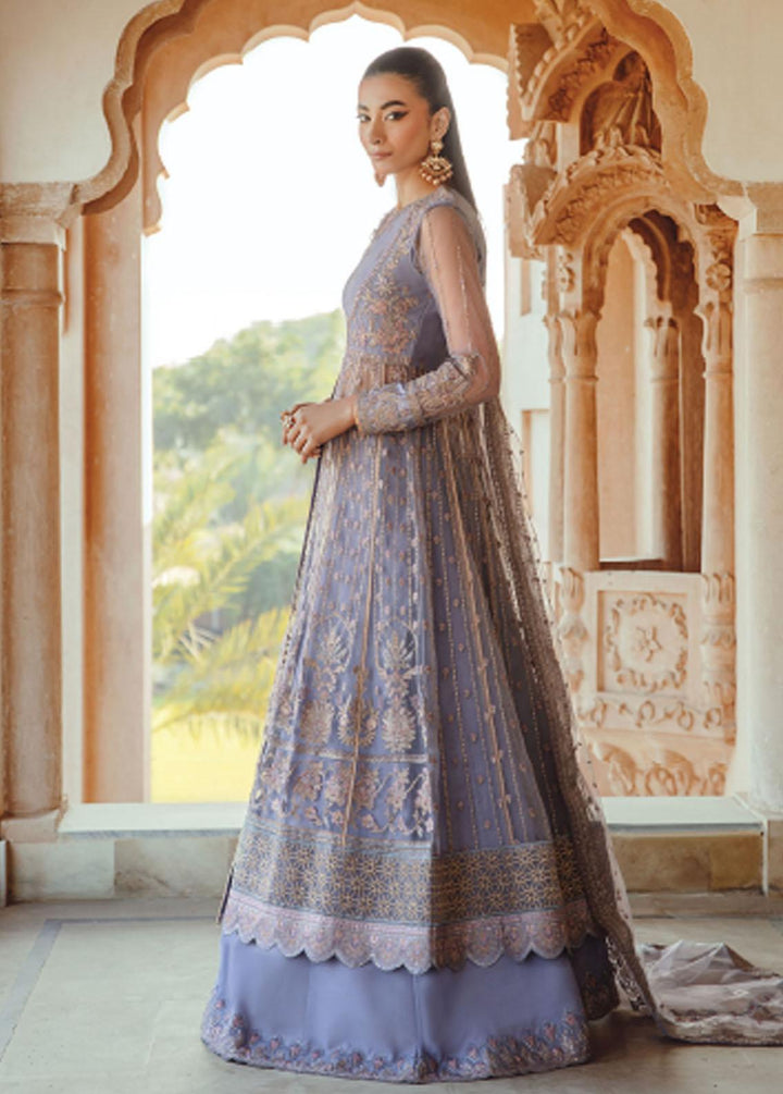 Mehr-un-Nissa By Florent Embroidered Net Suits Unstitched 4 Piece FL23MN FL-3 - Wedding Collection