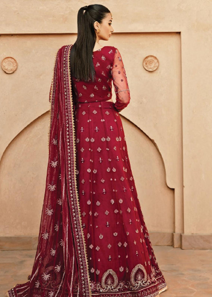 Mehr-un-Nissa By Florent Embroidered Net Suits Unstitched 4 Piece FL23MN FL-4 - Wedding Collection