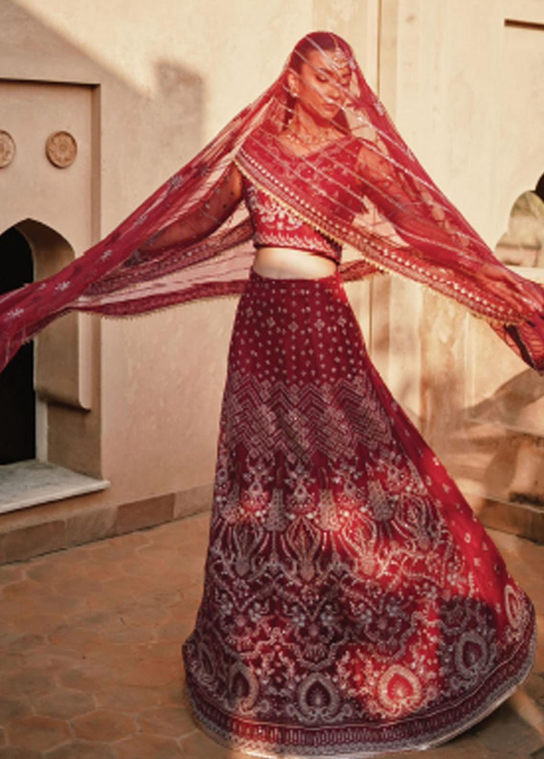 Mehr-un-Nissa By Florent Embroidered Net Suits Unstitched 4 Piece FL23MN FL-4 - Wedding Collection