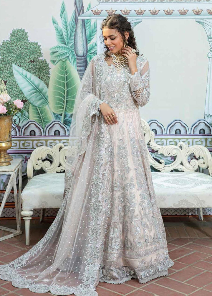 Mehram By Serene Embroidered Net Suits Unstitched 3 Piece SP23M SB-10 Fakhta - Premium Collection