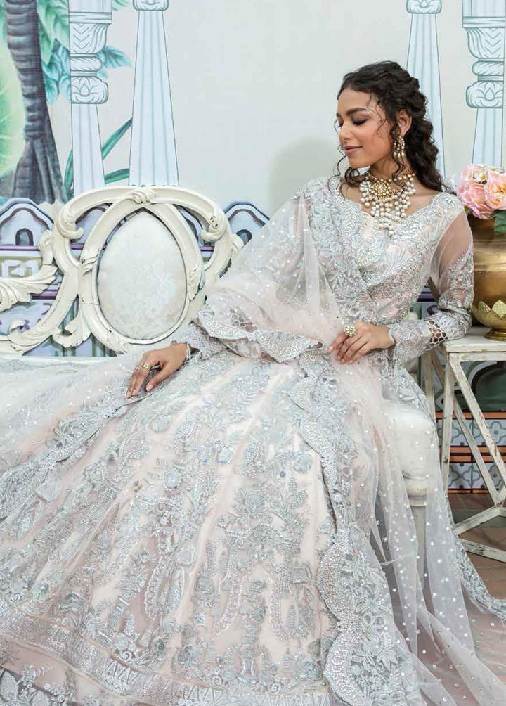 Mehram By Serene Embroidered Net Suits Unstitched 3 Piece SP23M SB-10 Fakhta - Premium Collection