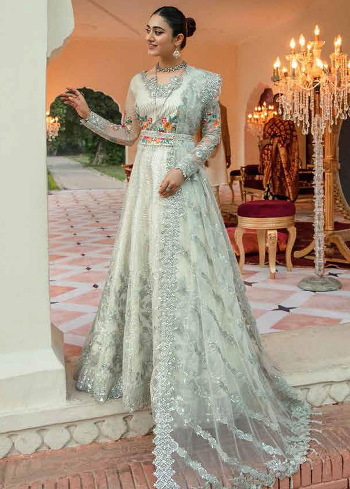 Mehram By Serene Embroidered Net Suits Unstitched 3 Piece SP23M SB-13 Mehram - Premium Collection
