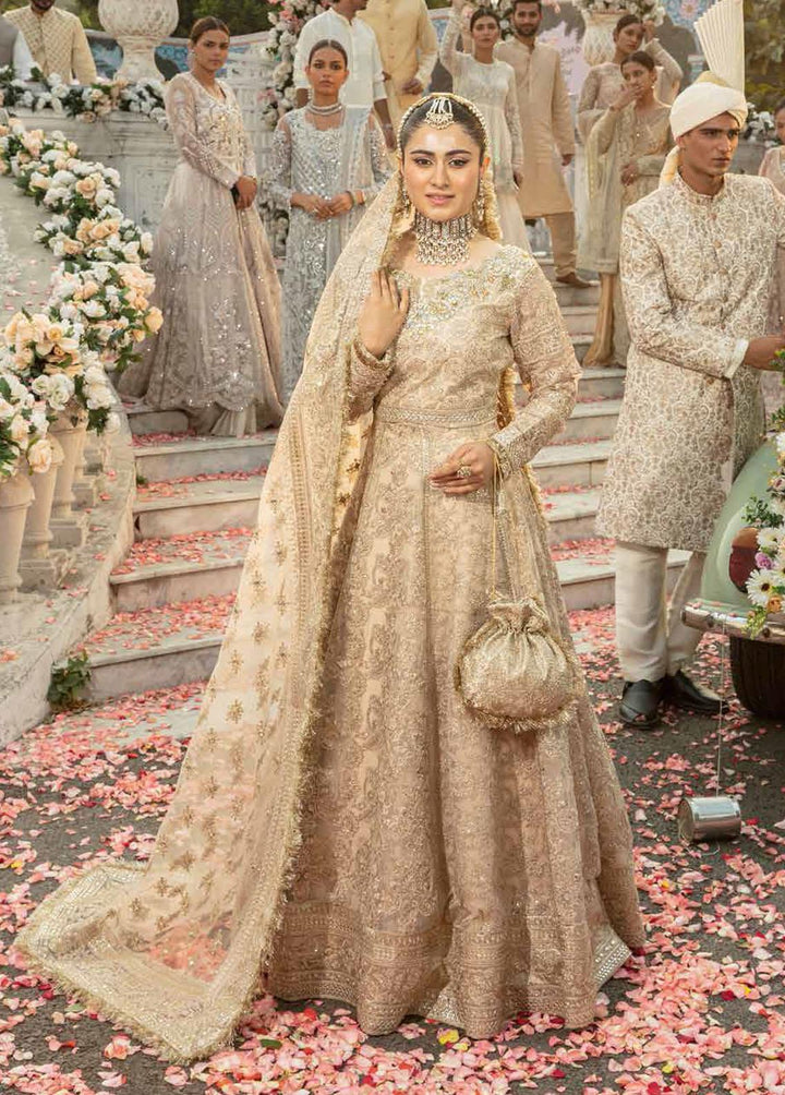 Mehram By Serene Embroidered Organza Suits Unstitched 3 Piece SP23M SB-16 Tarab - Premium Collection