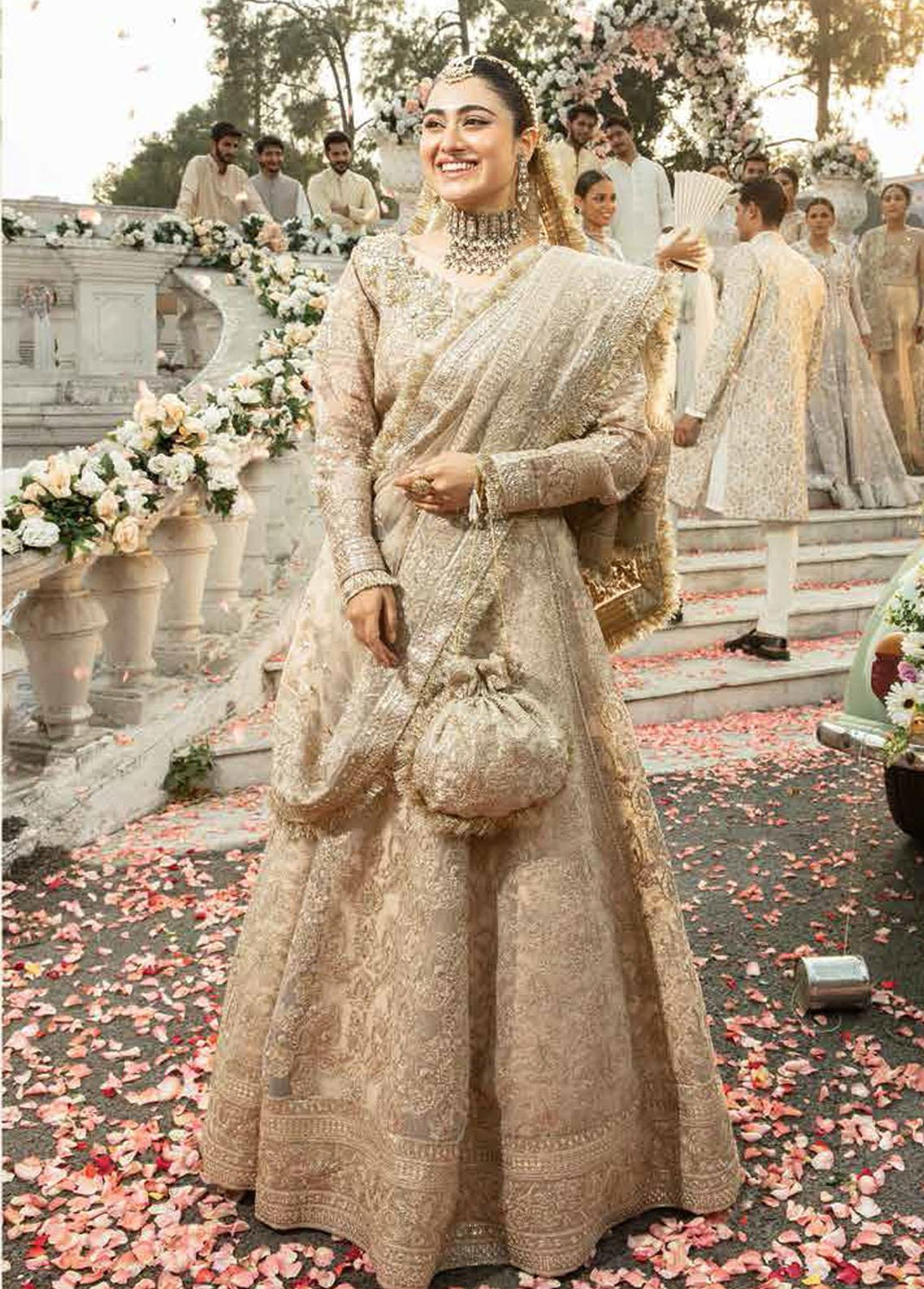 Mehram By Serene Embroidered Organza Suits Unstitched 3 Piece SP23M SB-16 Tarab - Premium Collection