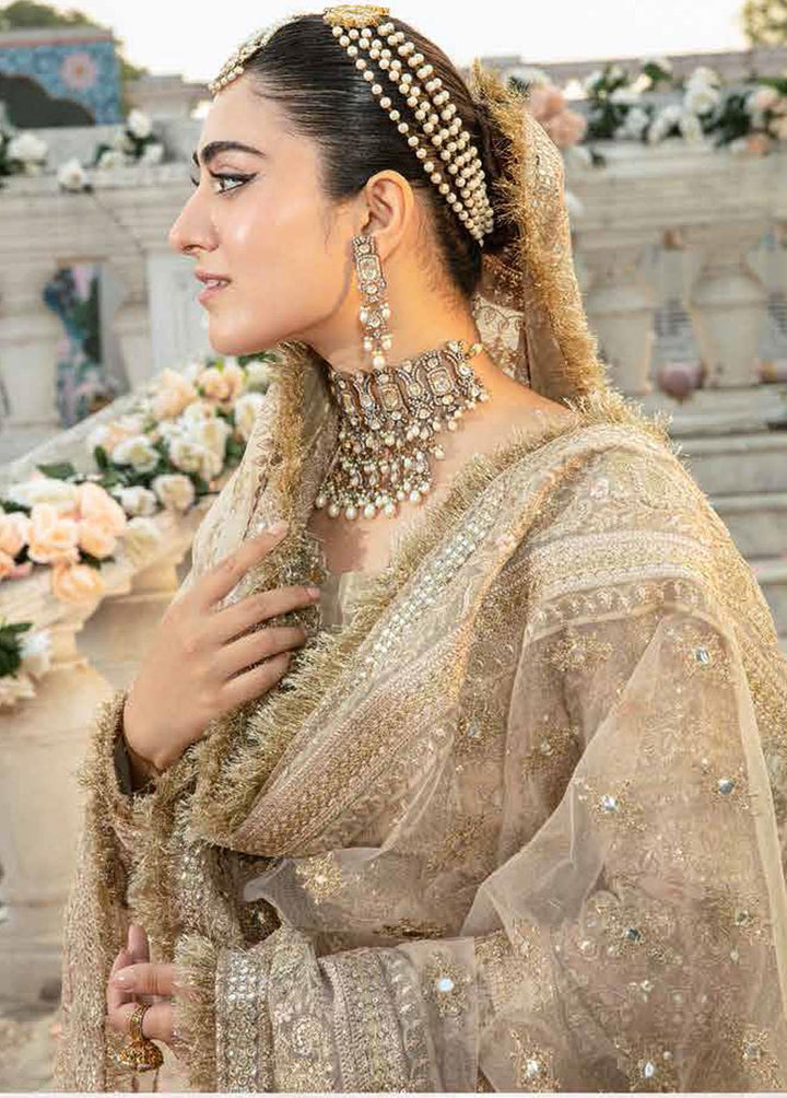 Mehram By Serene Embroidered Organza Suits Unstitched 3 Piece SP23M SB-16 Tarab - Premium Collection