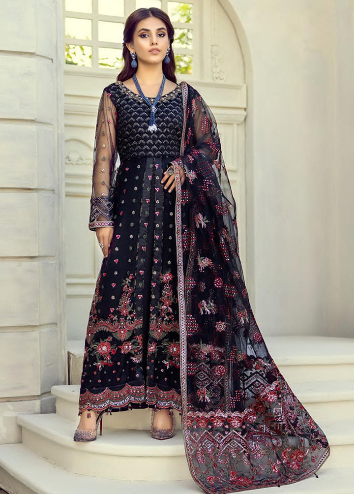 Mehrbano by Al Zohaib Embroidered Net Suits Unstitched 3 Piece AZ22MF 07 - Formal Collection