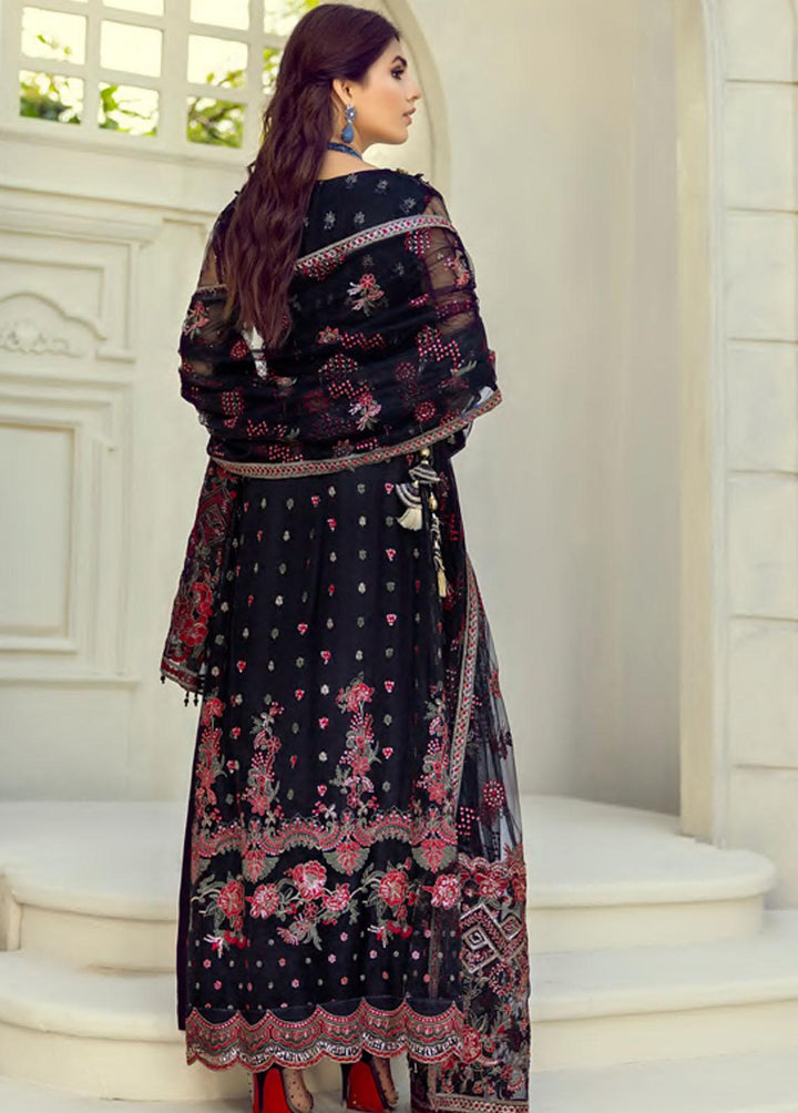Mehrbano by Al Zohaib Embroidered Net Suits Unstitched 3 Piece AZ22MF 07 - Formal Collection