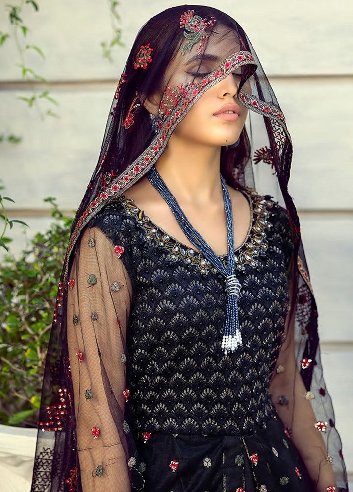 Mehrbano by Al Zohaib Embroidered Net Suits Unstitched 3 Piece AZ22MF 07 - Formal Collection