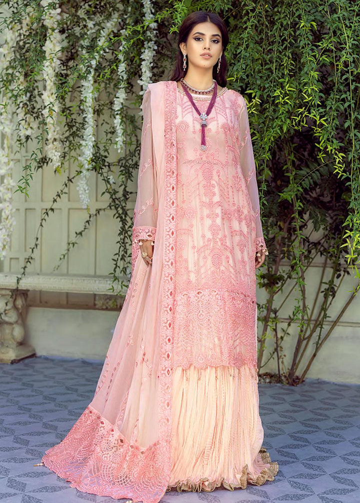 Mehrbano by Al Zohaib Embroidered Chiffon Suits Unstitched 3 Piece AZ22MF 08 - Formal Collection