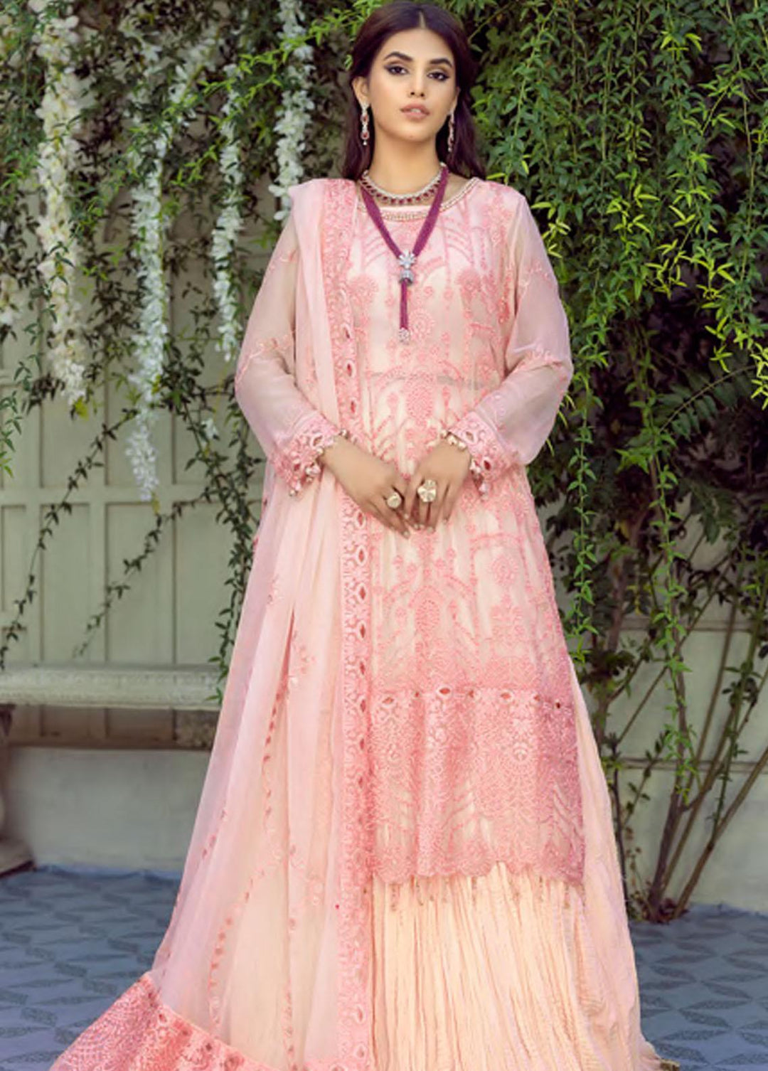 Mehrbano by Al Zohaib Embroidered Chiffon Suits Unstitched 3 Piece AZ22MF 08 - Formal Collection