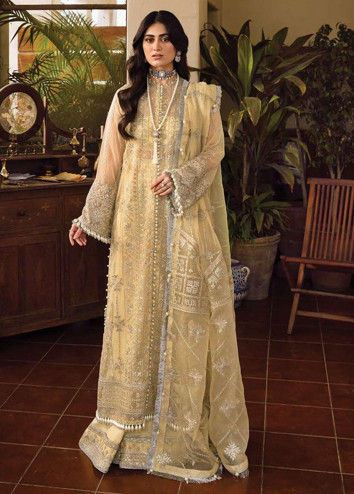 Mehrbano By Ayzel Embroidered Chiffon Suits Unstitched 3 Piece AAF23M AZ-V3-01 Lyra - Luxury Collection