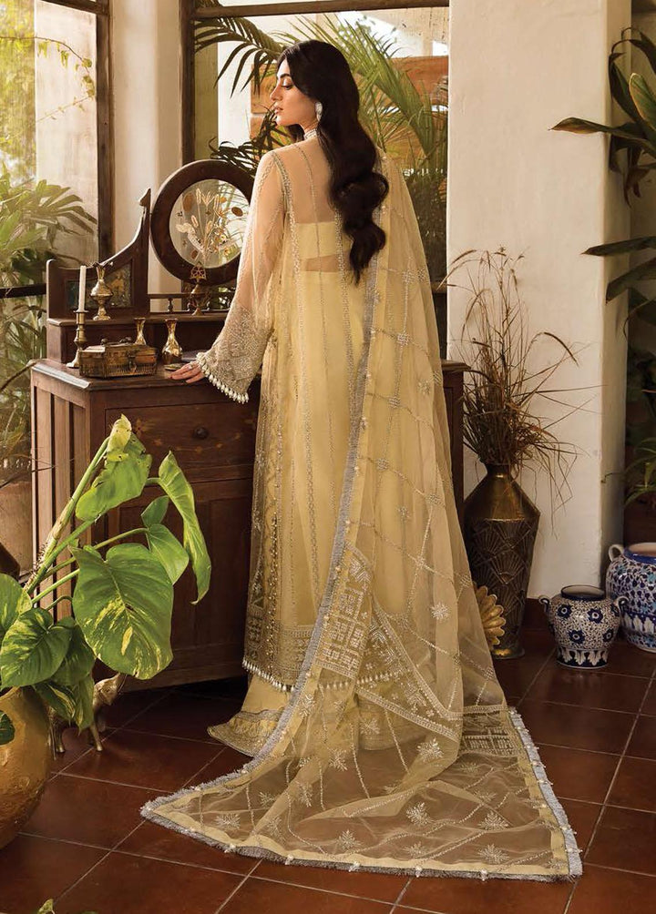 Mehrbano By Ayzel Embroidered Chiffon Suits Unstitched 3 Piece AAF23M AZ-V3-01 Lyra - Luxury Collection