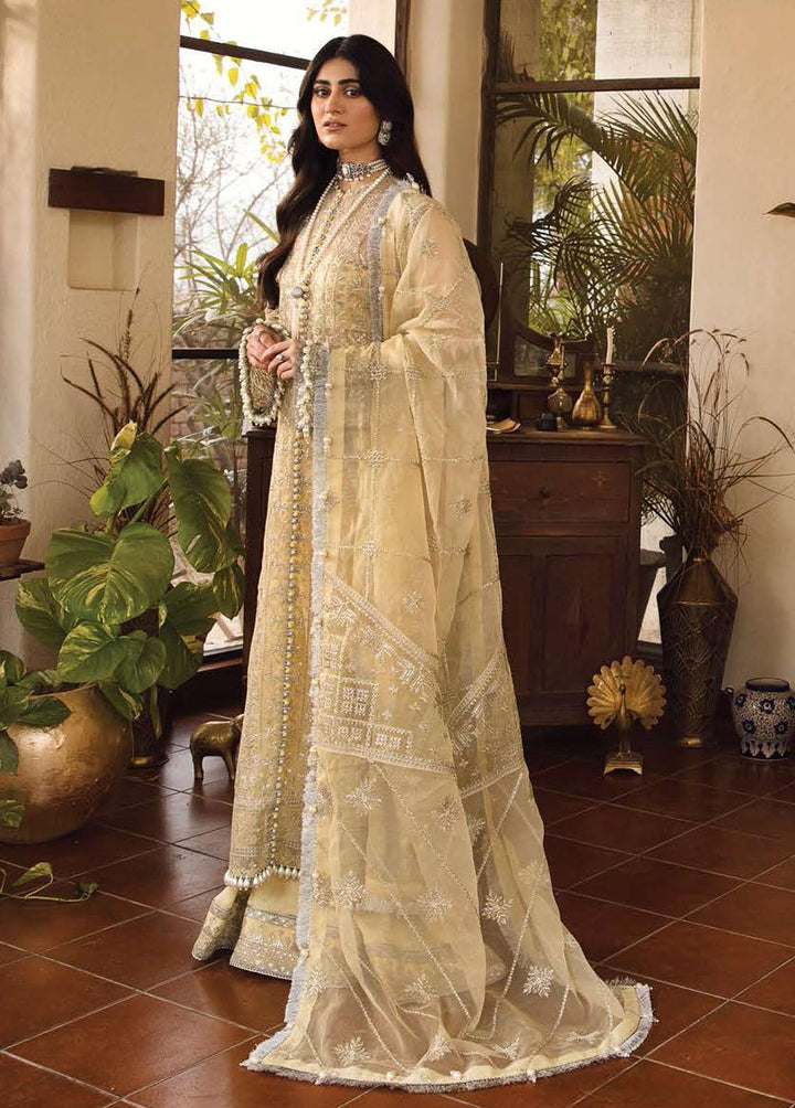 Mehrbano By Ayzel Embroidered Chiffon Suits Unstitched 3 Piece AAF23M AZ-V3-01 Lyra - Luxury Collection