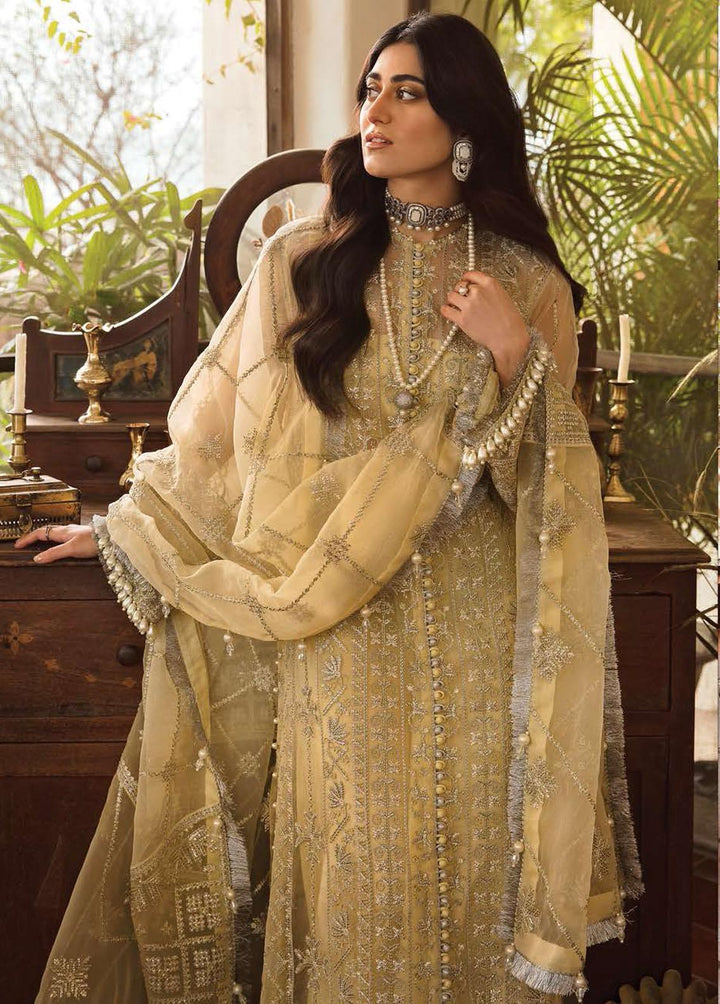 Mehrbano By Ayzel Embroidered Chiffon Suits Unstitched 3 Piece AAF23M AZ-V3-01 Lyra - Luxury Collection