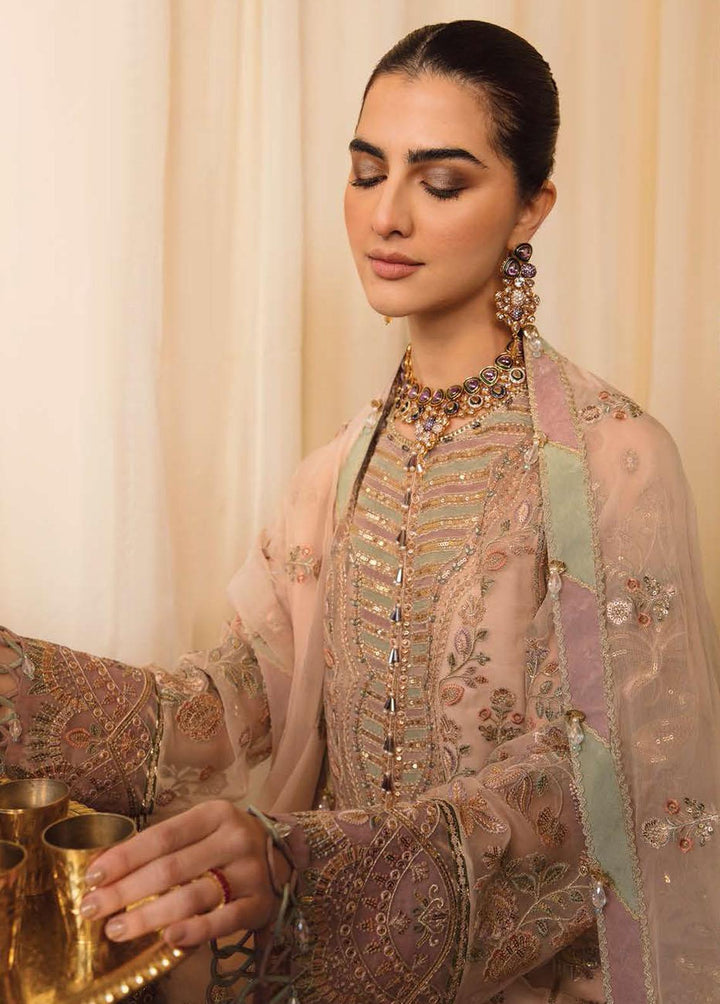 Mehrbano By Ayzel Embroidered Chiffon Suits Unstitched 3 Piece AAF23M AZ-V3-02 Everly - Luxury Collection
