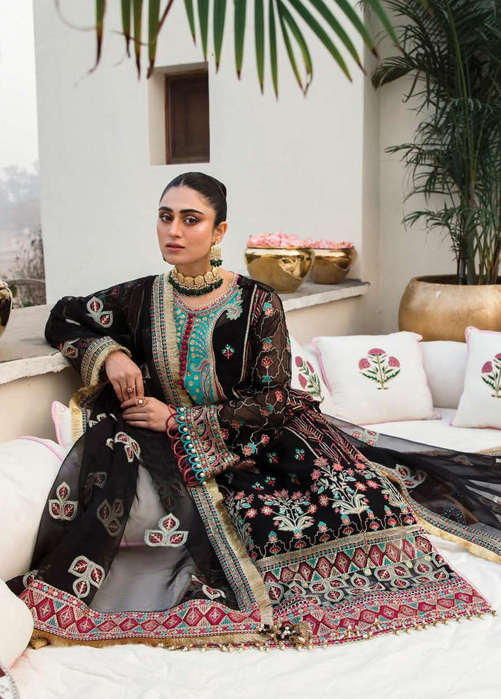 Mehrbano By Ayzel Embroidered Chiffon Suits Unstitched 3 Piece AAF23M AZ-V3-05 Kaloni - Luxury Collection