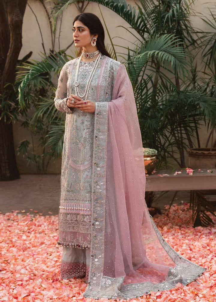 Mehrbano By Ayzel Embroidered Chiffon Suits Unstitched 3 Piece AAF23M AZ-V3-07 Ariana - Luxury Collection