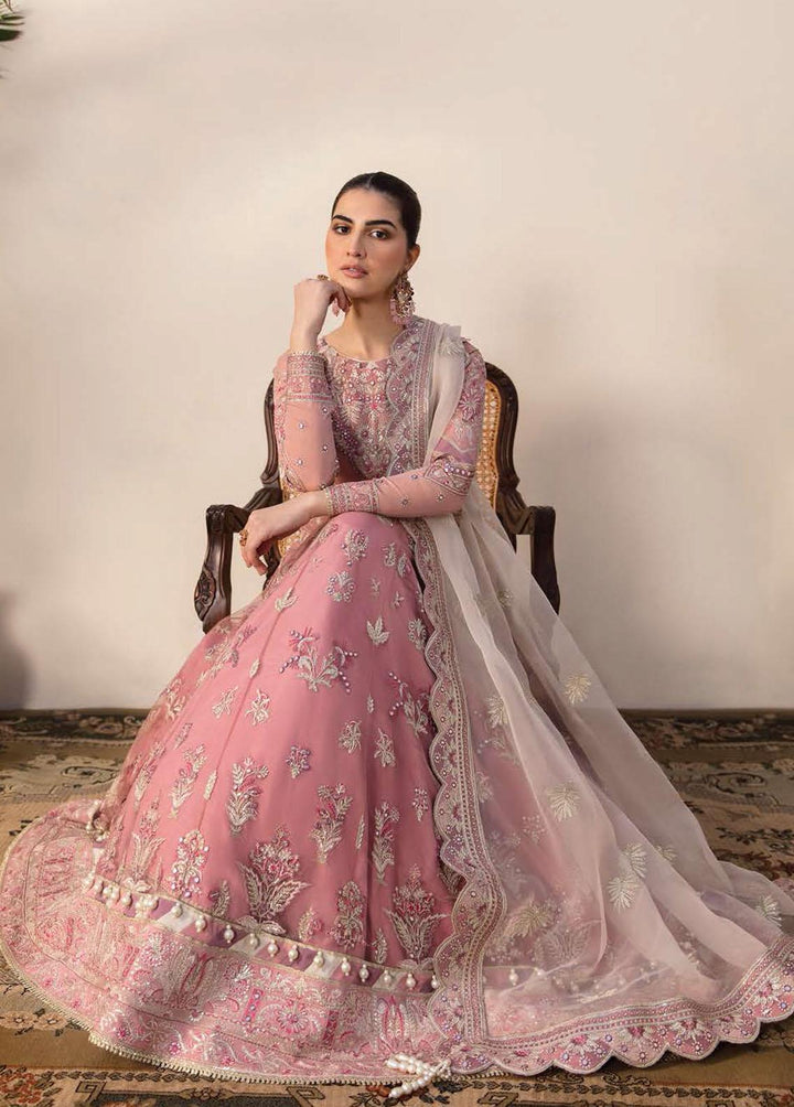 Mehrbano By Ayzel Embroidered Chiffon Suits Unstitched 3 Piece AAF23M AZ-V3-08 Rosabella - Luxury Collection