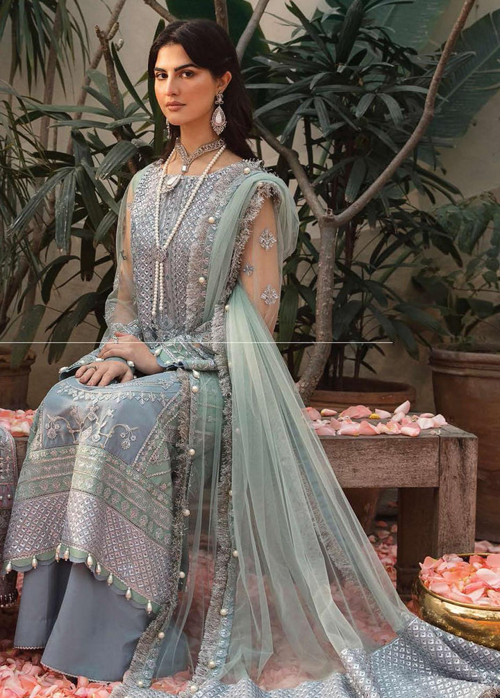 Mehrbano By Ayzel Embroidered Chiffon Suits Unstitched 3 Piece AAF23M AZ-V3-09 Celin - Luxury Collection