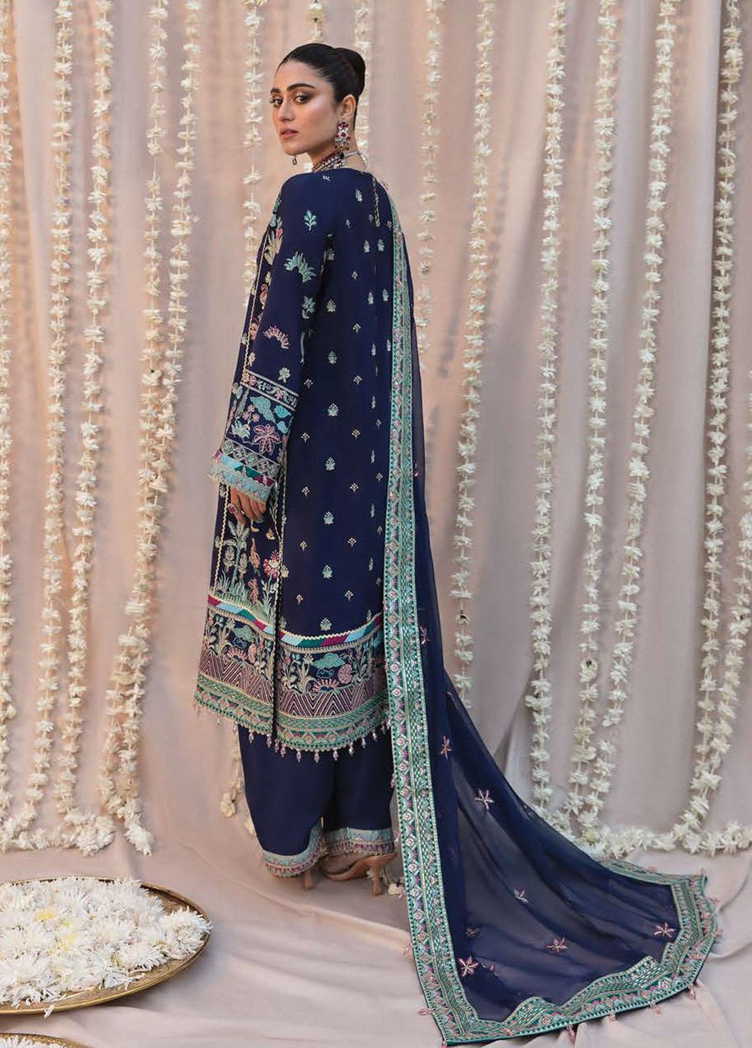 Mehrbano By Ayzel Embroidered Chiffon Suits Unstitched 3 Piece AAF23M AZ-V3-10 Annora - Luxury Collection