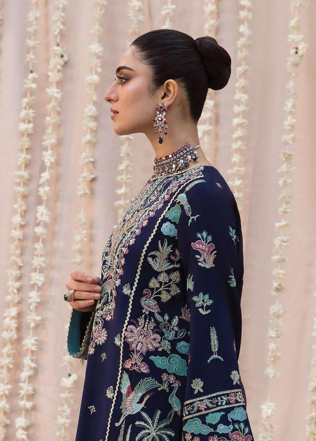 Mehrbano By Ayzel Embroidered Chiffon Suits Unstitched 3 Piece AAF23M AZ-V3-10 Annora - Luxury Collection
