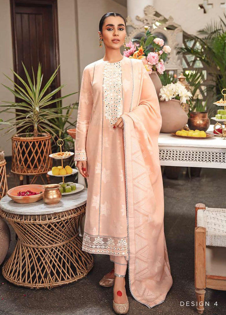Mehrbano By Cross Stitch Embroidered Lawn Suits Unstitched 3 Piece CS22-ME2 D4 Mehr Naz - Eid Collection