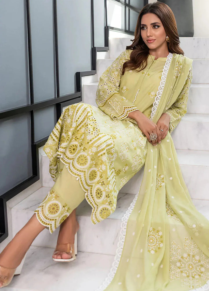 Mehro Maah By Addee Embroidered Lawn Suit Unstitched 3 Piece AD24M USA-1056 - Summer Collection